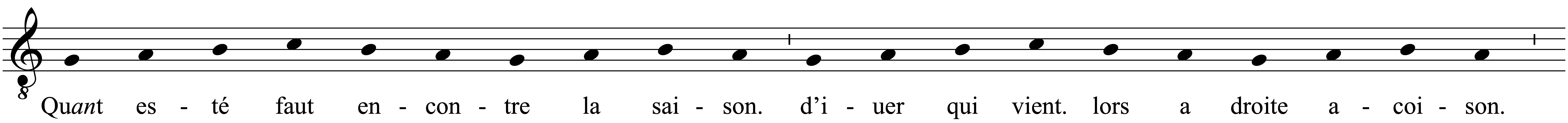 Work musical notation